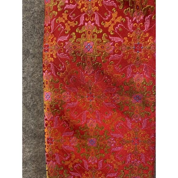 Robert Talbots Tie Mens Red Geometric Bold Best Class Holiday - Picture 2 of 10